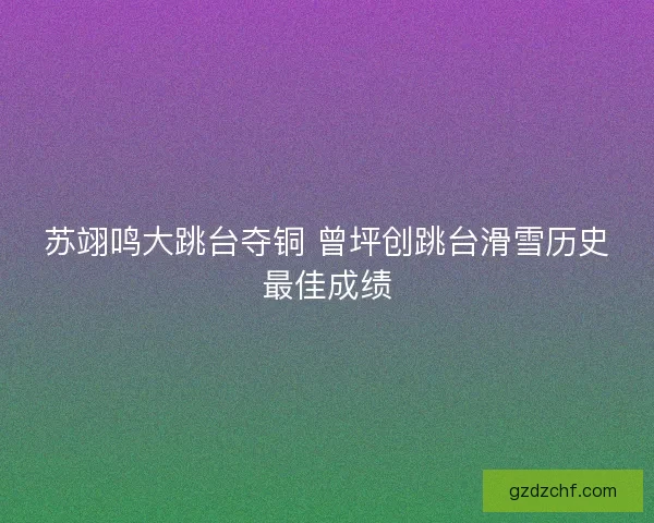 苏翊鸣大跳台夺铜 曾坪创跳台滑雪历史最佳成绩 苏翊鸣大跳台夺铜 曾坪创跳台滑雪历史最佳成绩
